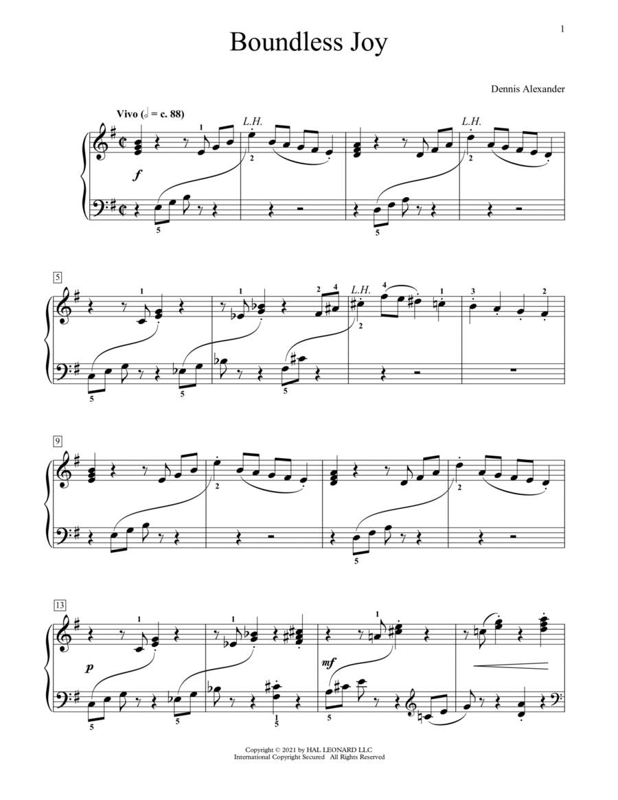 Boundless Joy Piano Method scores gallery preview page 1