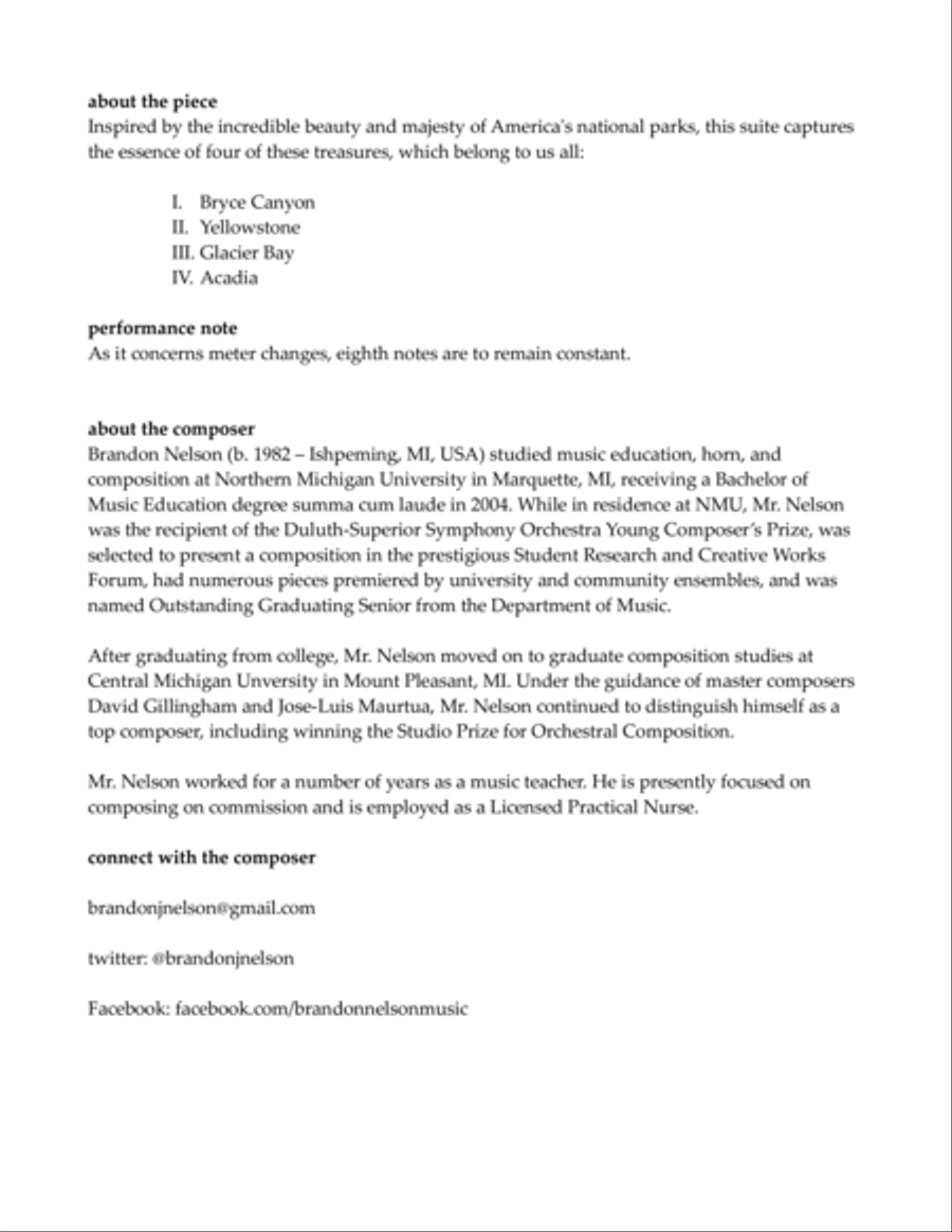 Treasurescapes (sax quartet) Saxophone Quartet scores gallery preview page 2