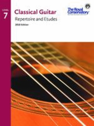 Book cover for GuitarRepertoire and Etudes 7