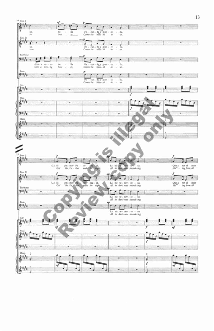 Carols and Lullabies (Full Score) Choir scores gallery preview page 8