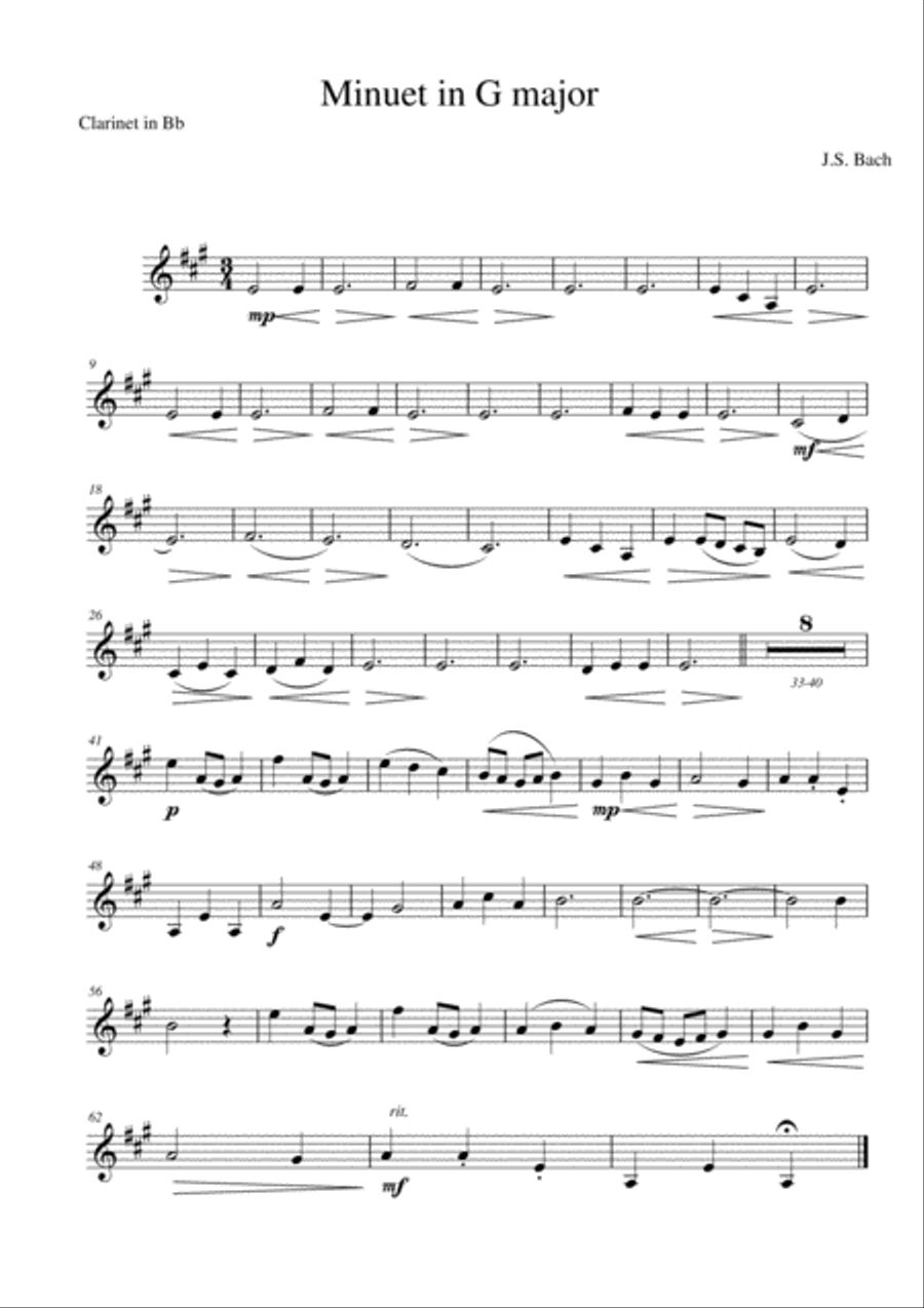 Minuet in G major Orchestra scores gallery preview page 6