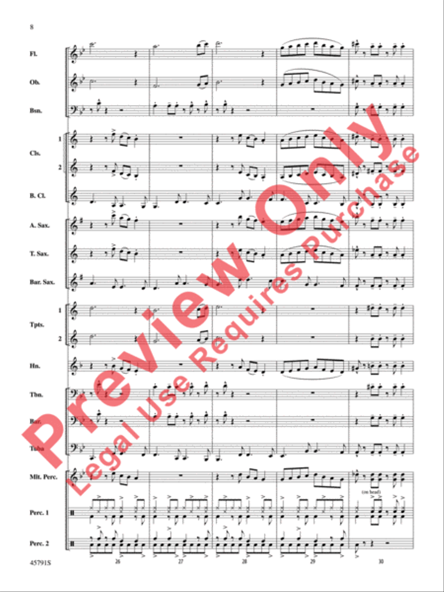 Sambeando Concert Band scores gallery preview page 9