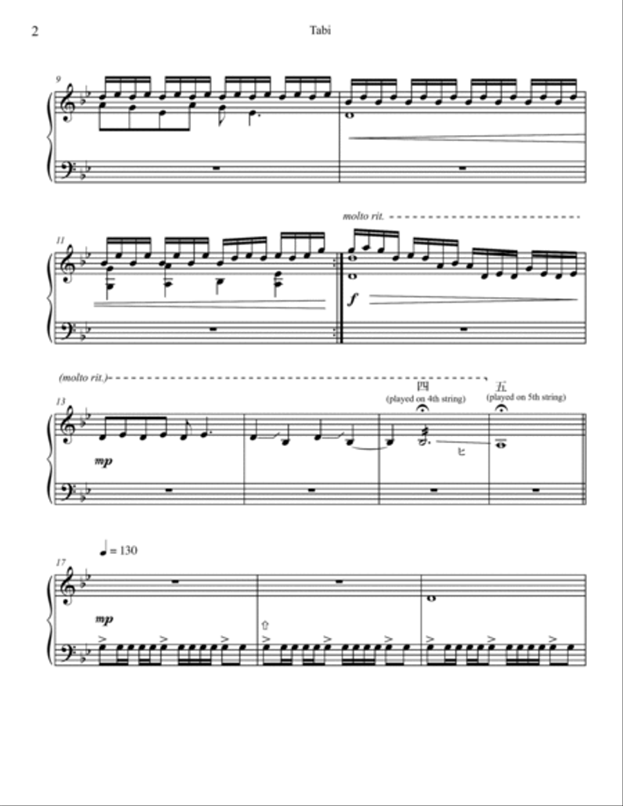 Tabi (Japanese Koto) Part scores gallery preview page 5