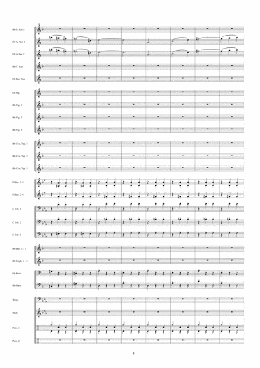 Rapunzel Fanfare Band scores gallery preview page 5