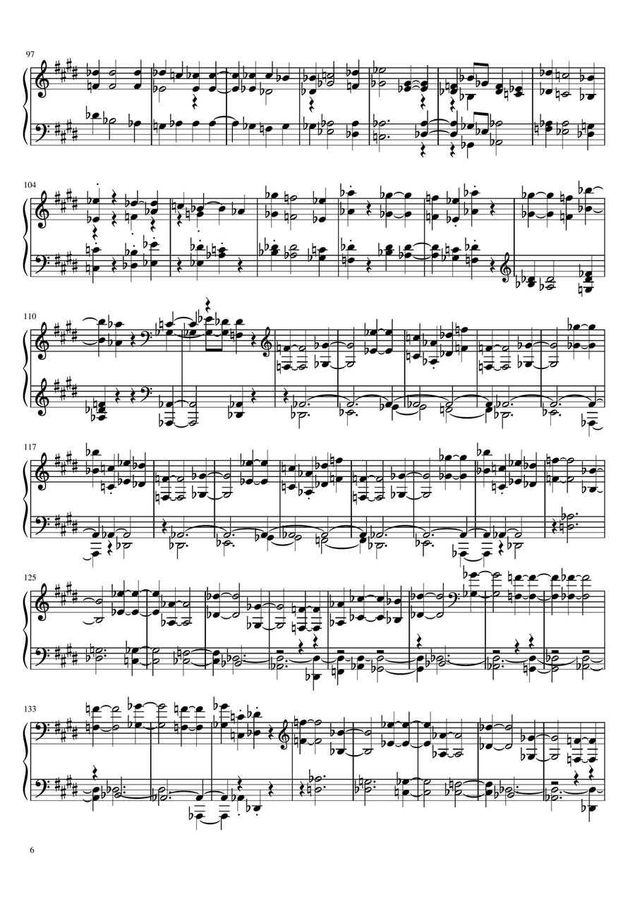 Moonlight Sonata (Full) Piano Solo scores gallery preview page 6