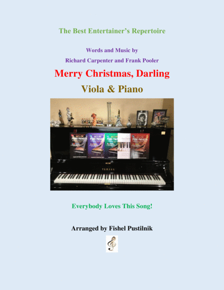 "Merry Christmas, Darling" for Viola and Piano image number null
