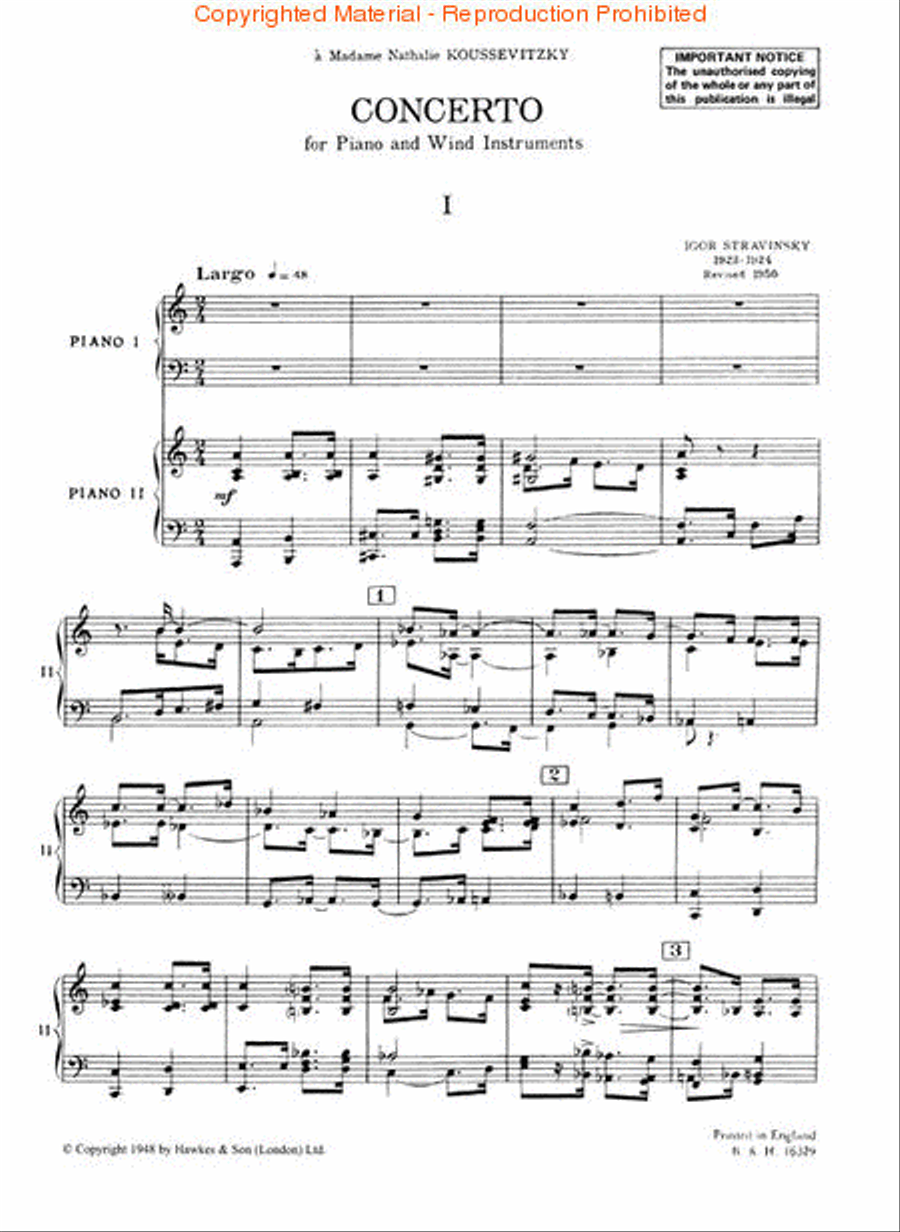 Concerto for Piano and Wind Instruments Piano Solo scores gallery preview page 2