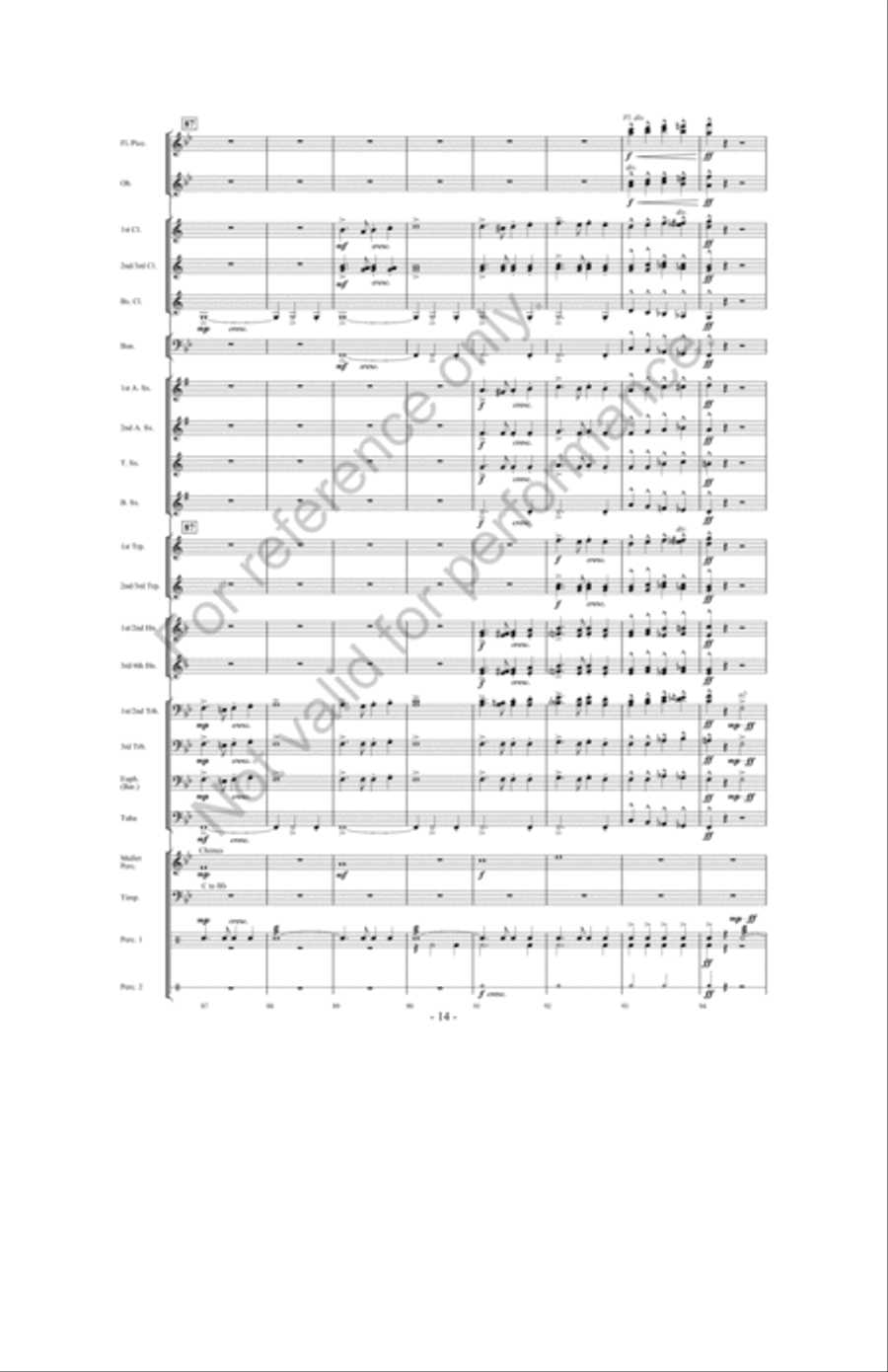 March Jubilee Concert Band scores gallery preview page 13