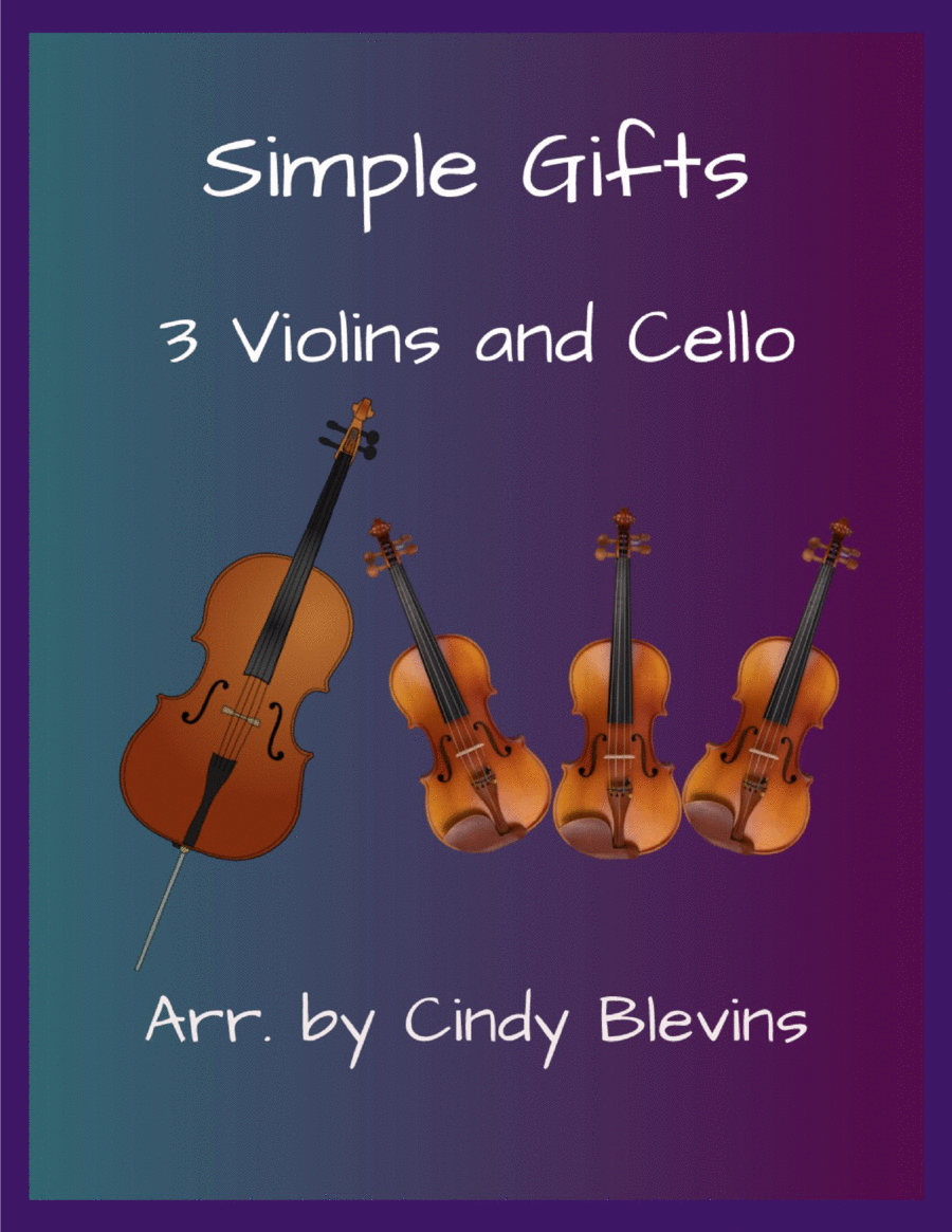 Simple Gifts, Three Violins and Cello image number null