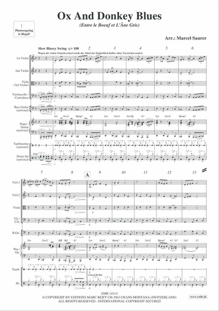 Ox And Donkey Blues Ox And Donkey Blues String Quartet scores gallery preview page 4