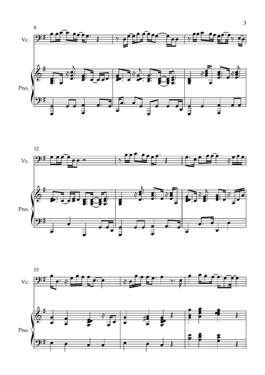 Jessie Piano scores gallery preview page 3