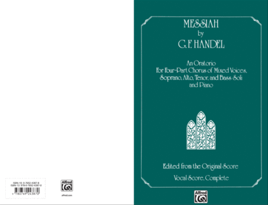 Messiah 4-Part scores gallery preview page 1