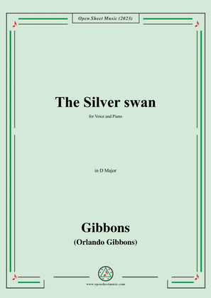 O. Gibbons-The Silver swan,in D Major