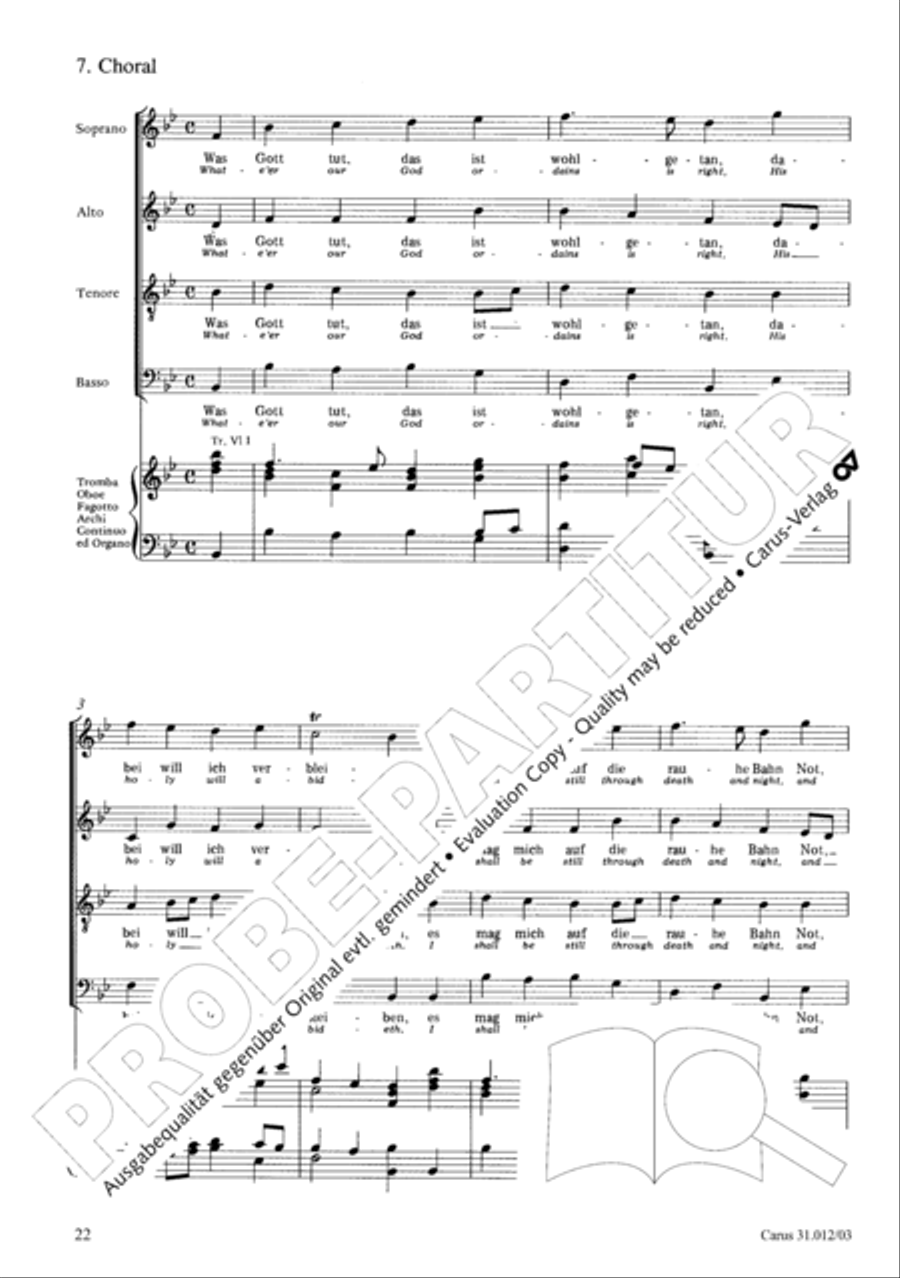 Weeping, crying, sorrow, sighing (Weinen, Klagen, Sorgen, Zagen) ATB scores gallery preview page 23