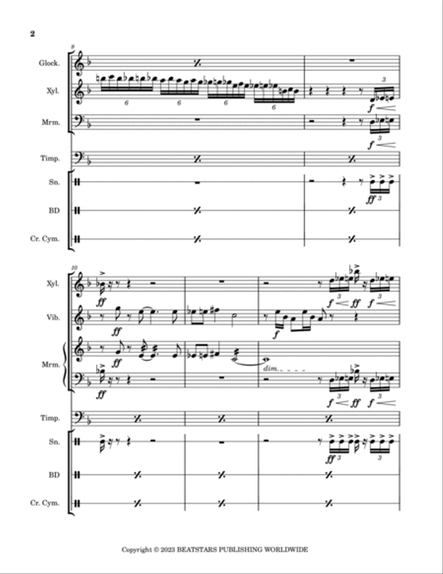 One-Winged Angel School and Community scores gallery preview page 2