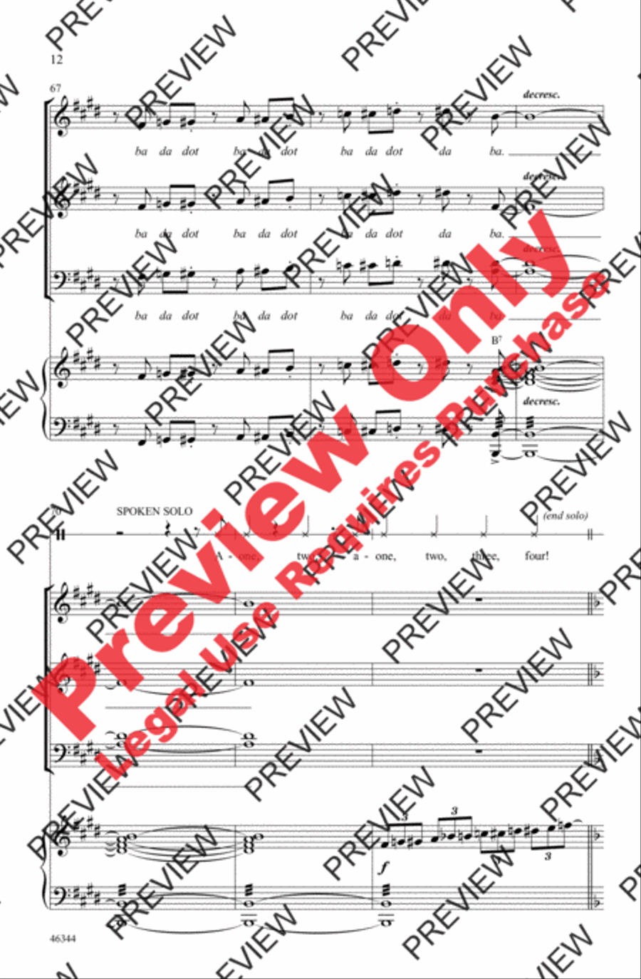 Jingle Bells Jingle Bells 4-Part scores gallery preview page 12