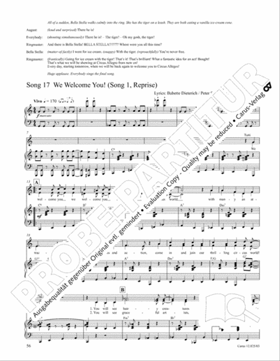 Circus Allegro Circus Allegro Choir scores gallery preview page 57