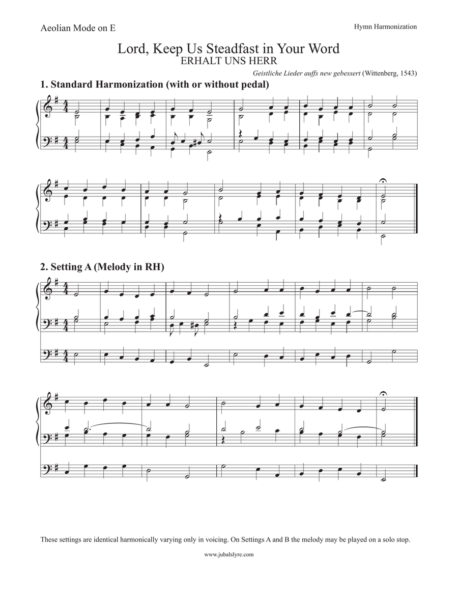 Lord, Keep Us Steadfast in Your Word (Hymns for Organ) Organ Solo scores gallery preview page 3