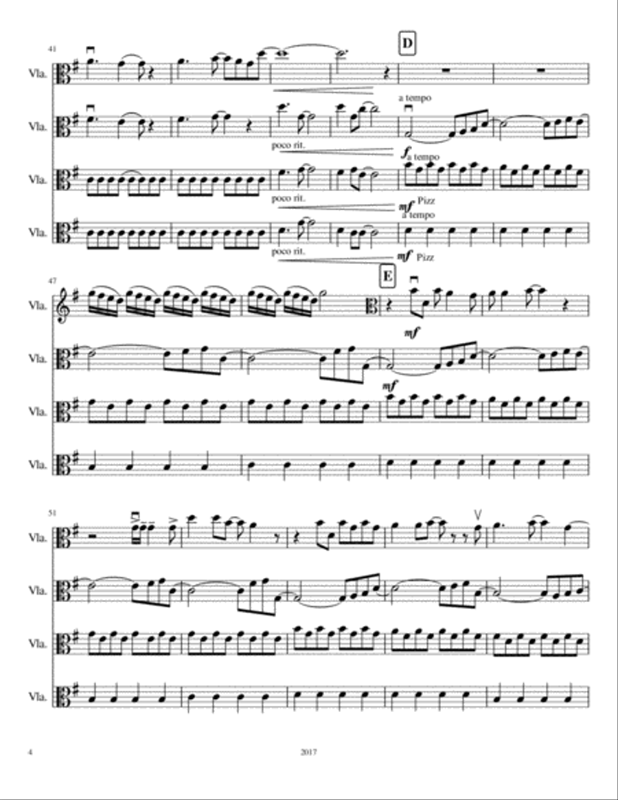 Don't Stop Believin' Viola Solo scores gallery preview page 4