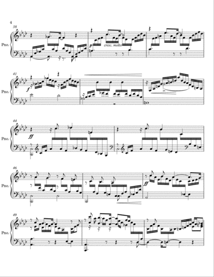 (Allegro) for the Left Hand Alone, op. 48, #3 Piano Method scores gallery preview page 4