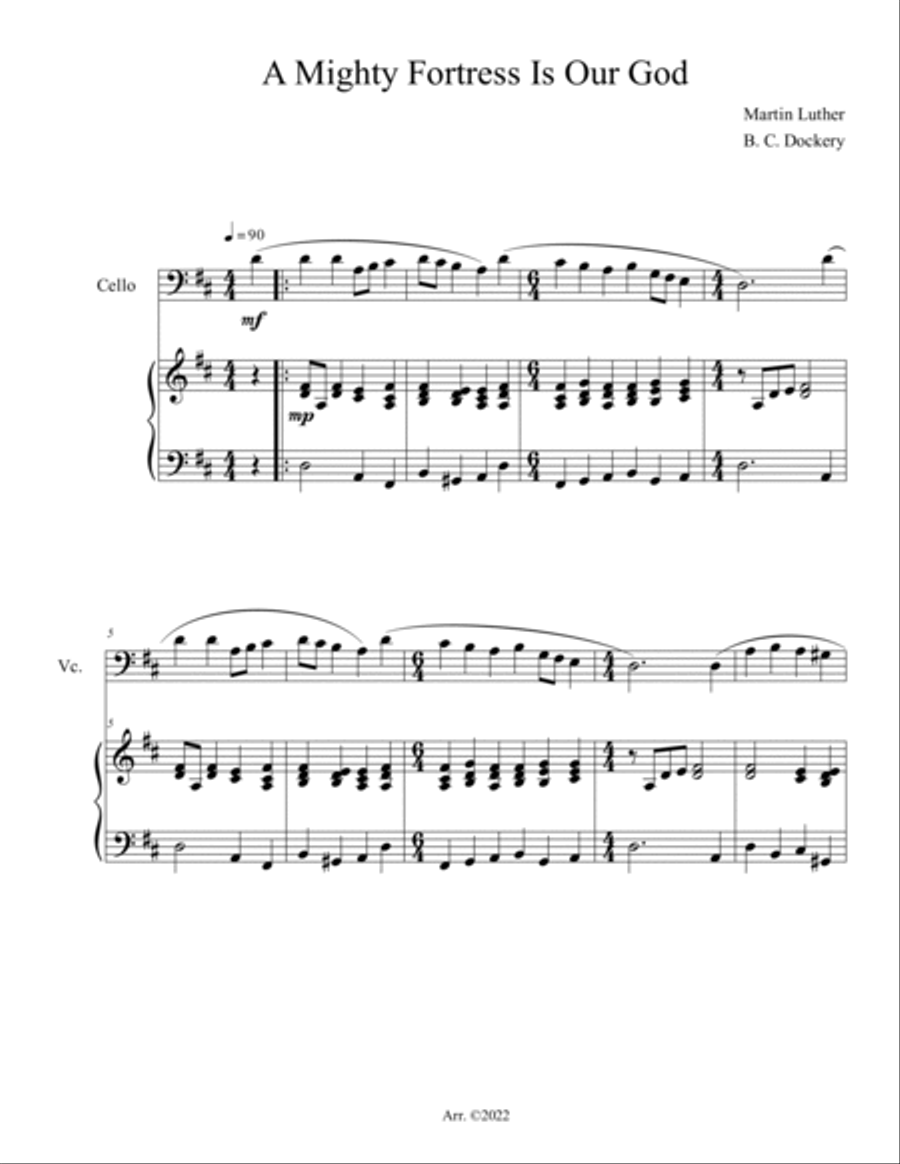 20 Greatest Hymns for Cello Solo with Piano Accompaniment Piano scores gallery preview page 3