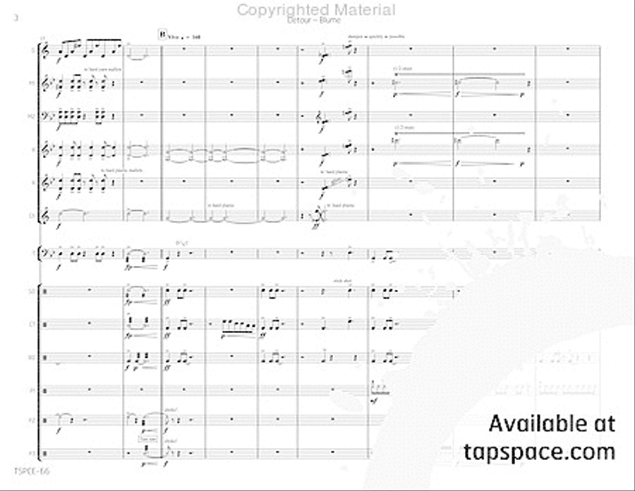Detour Percussion Ensemble scores gallery preview page 7