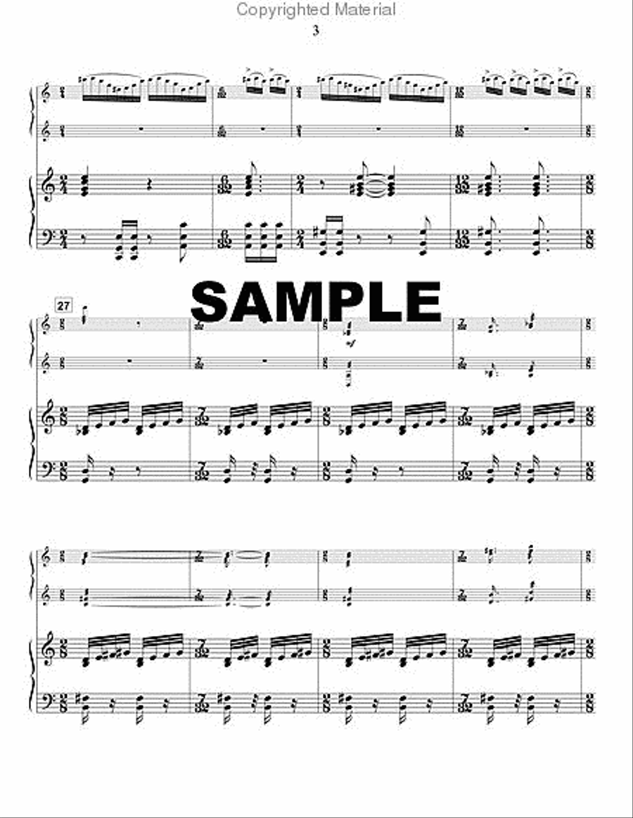 Gate to Heaven (piano reduction) Percussion Ensemble scores gallery preview page 4