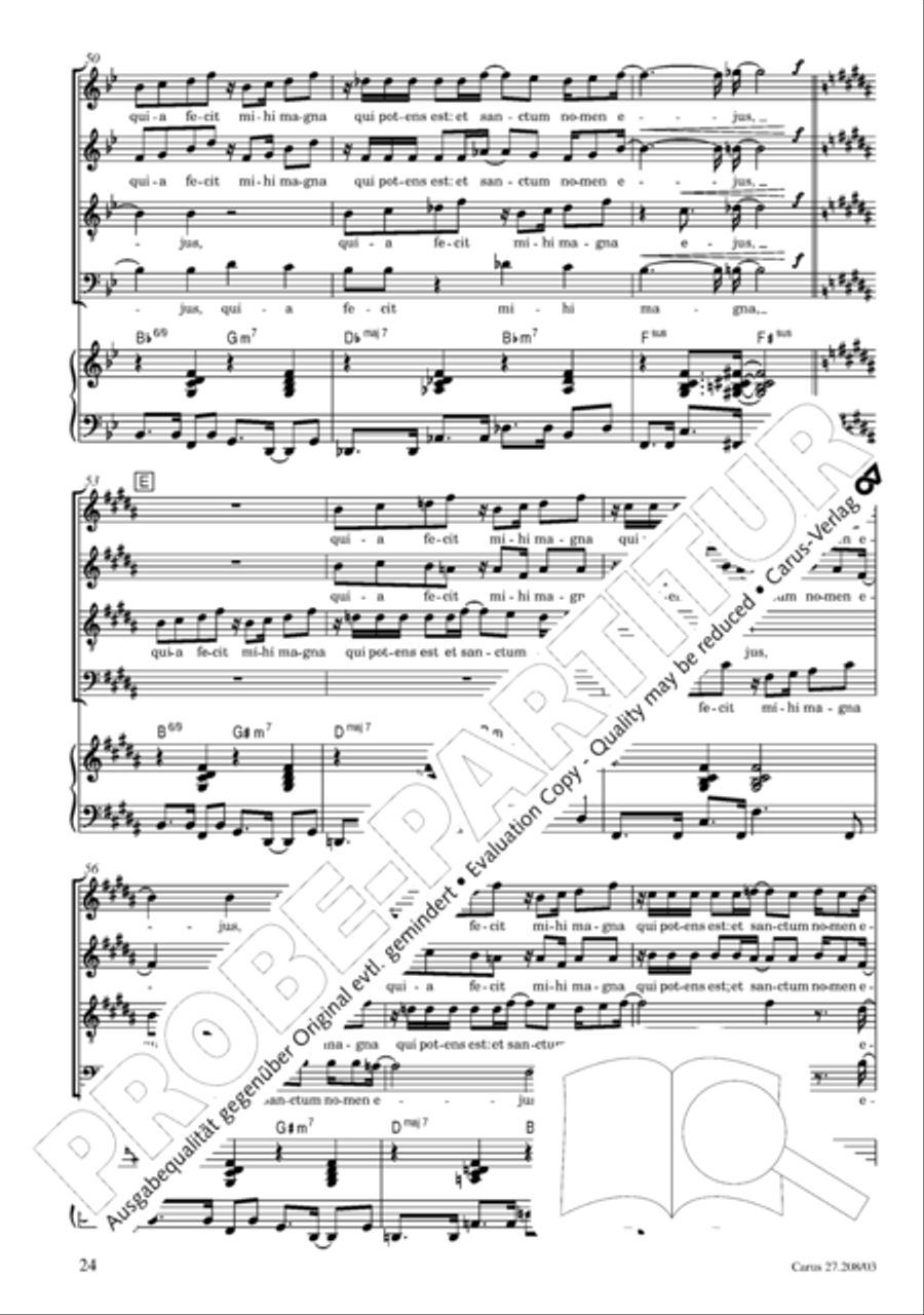 Magnificat 4-Part scores gallery preview page 25