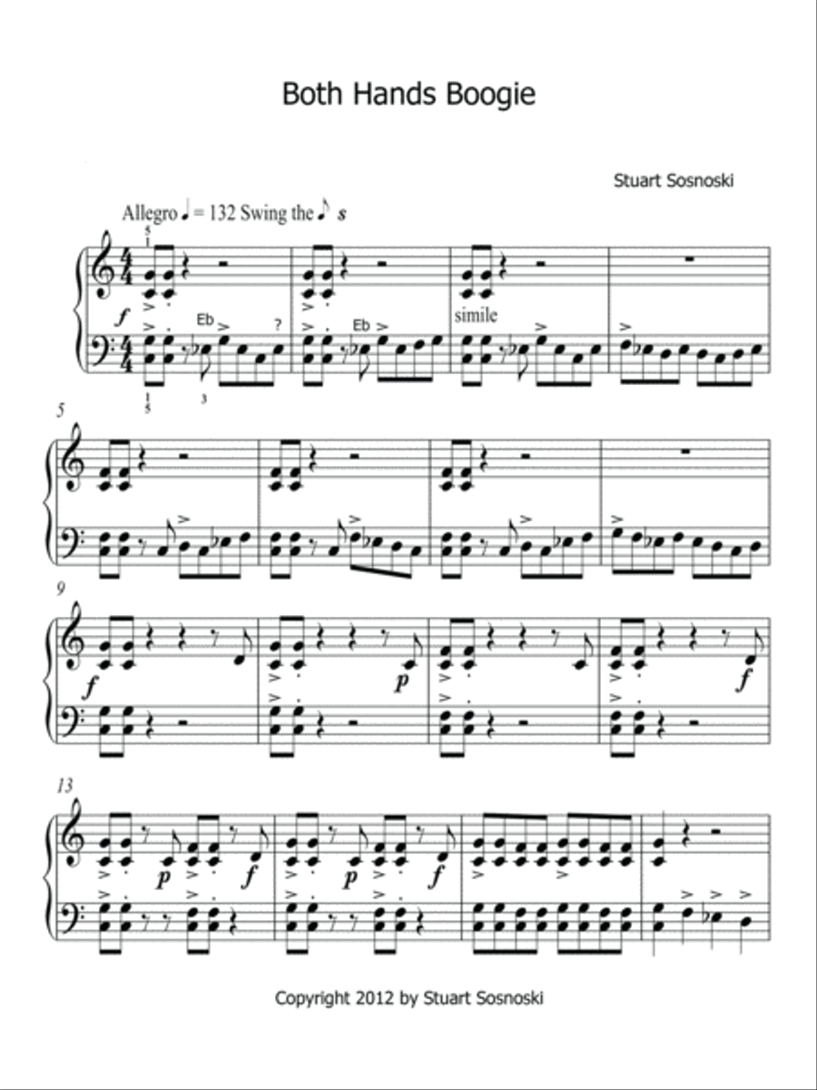 Both Hands Boogie Piano Method scores gallery preview page 2