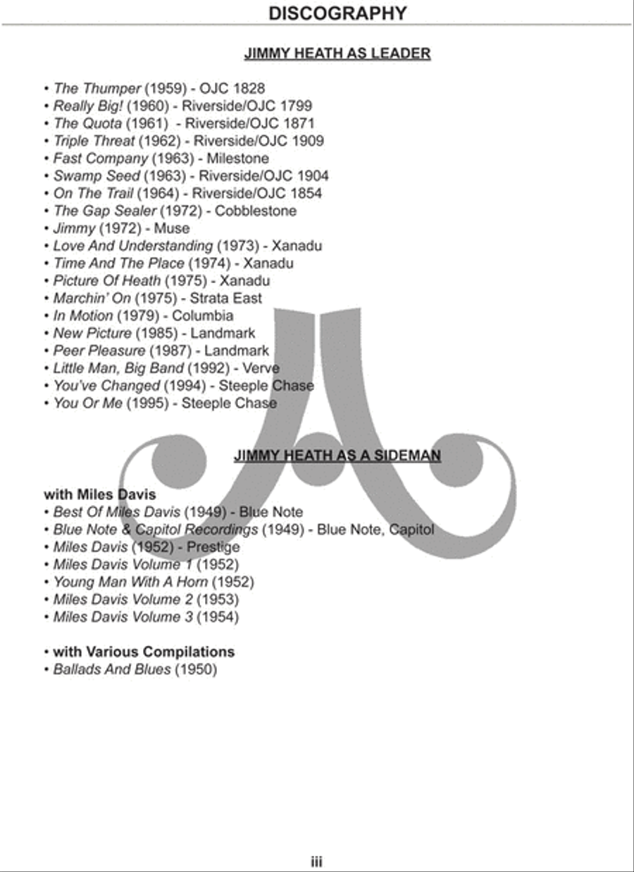 Volume 122 - Jimmy Heath Tenor Saxophone scores gallery preview page 3