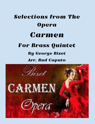 Book cover for Selections from Carmen for Brass Quintet