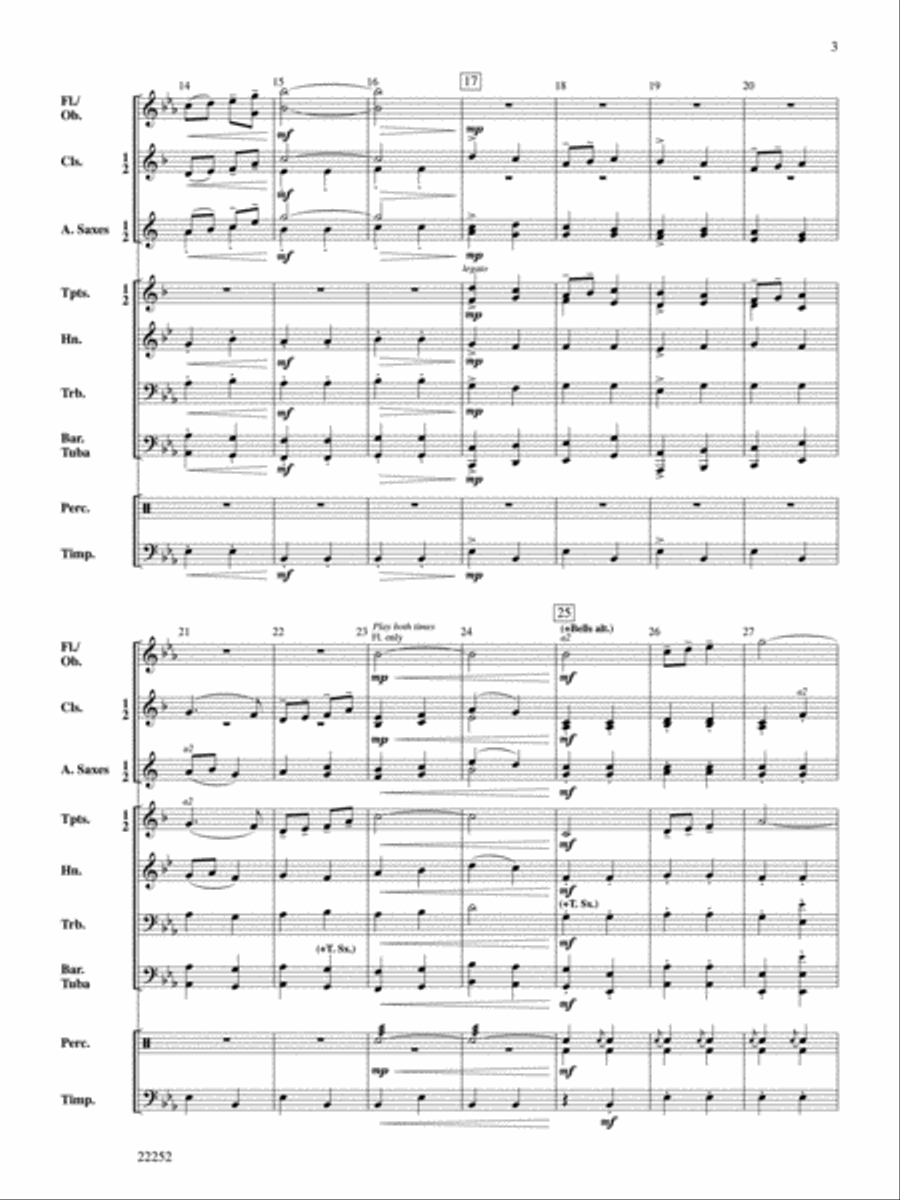 Pomp and Circumstance Marches Concert Band scores gallery preview page 3