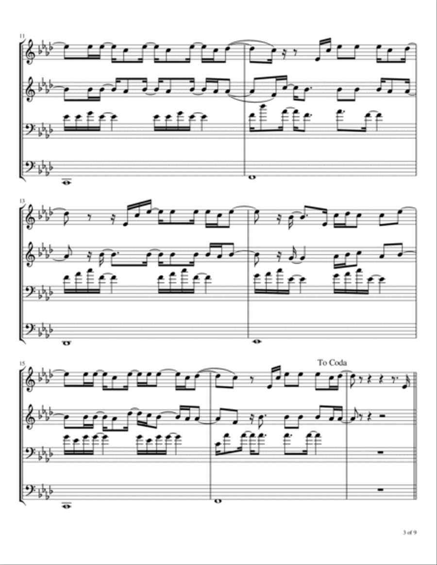 Sparrows Sparrows Brass Ensemble scores gallery preview page 4