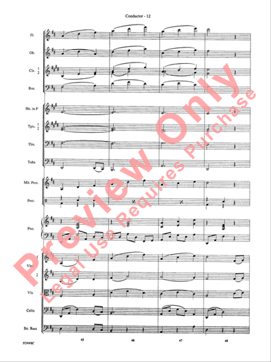 Ashokan Farewell Full Orchestra scores gallery preview page 15