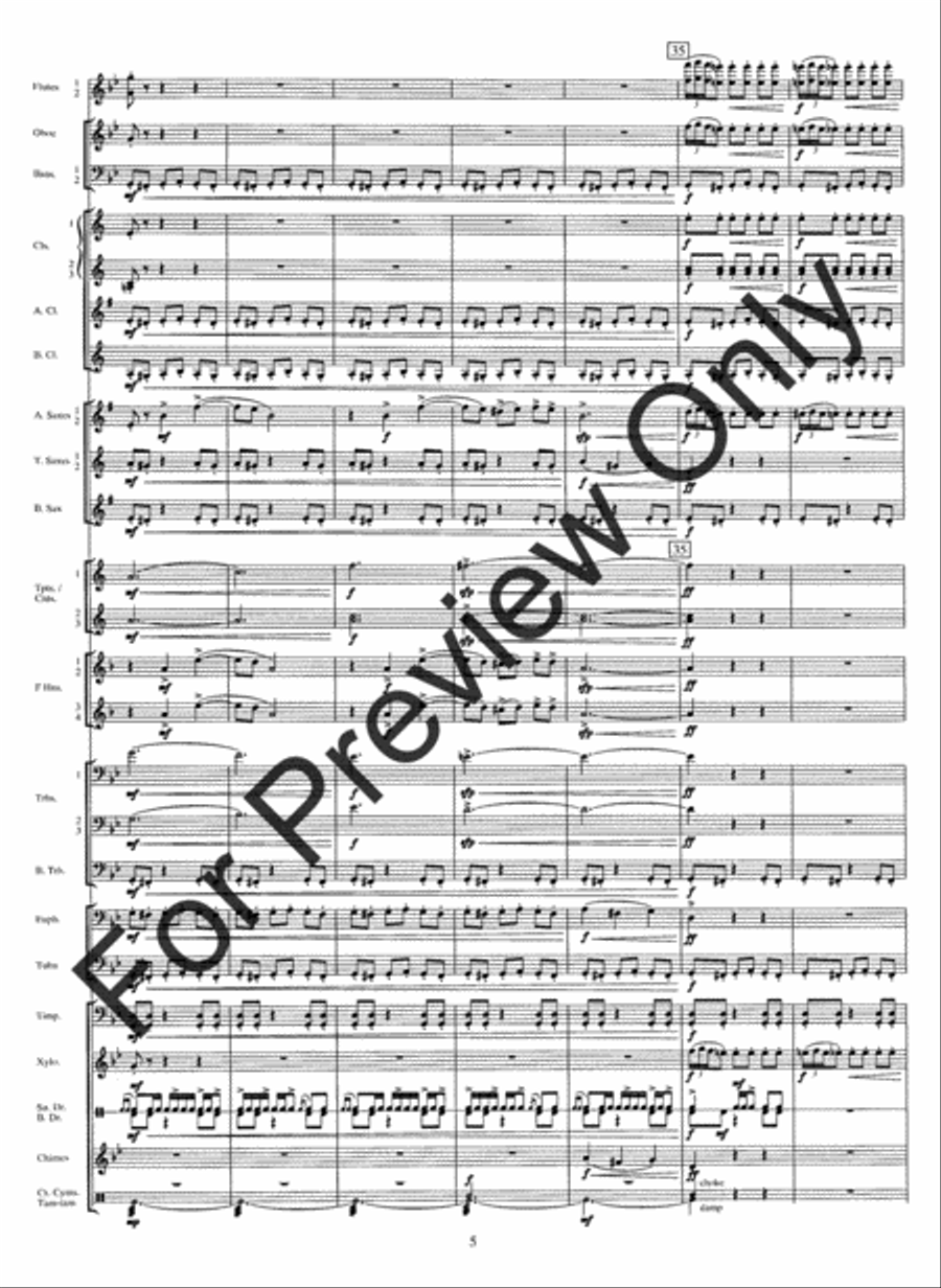 From The Summit (Score) Concert Band scores gallery preview page 8