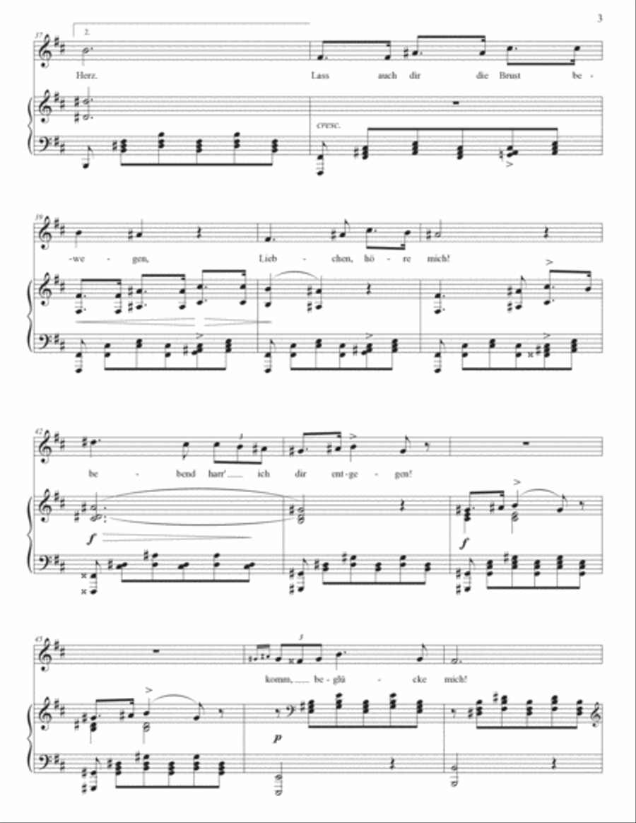 SCHUBERT: Ständchen, D. 957 no. 4 (transposed to B minor and B-flat minor) Voice scores gallery preview page 4