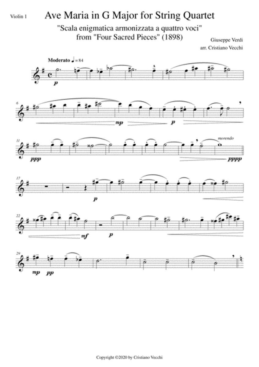 Ave Maria in G Major for String Quartet image number null