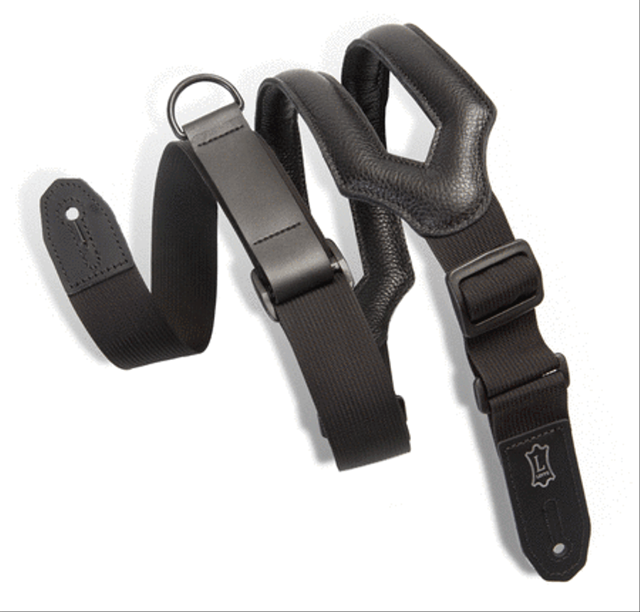 Right Height™ Ergonomic Guitar Strap – Black Musical Instruments scores gallery preview page 1