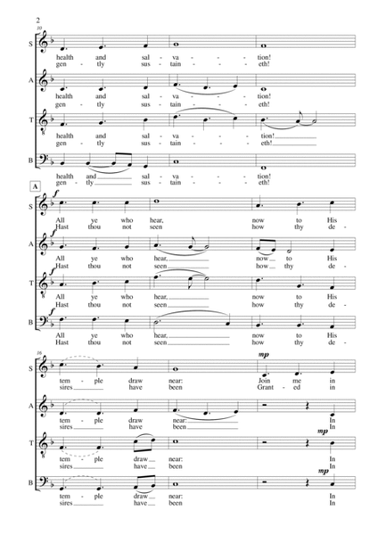 Praise To The Lord, The Almighty (SATB A Cappella) image number null