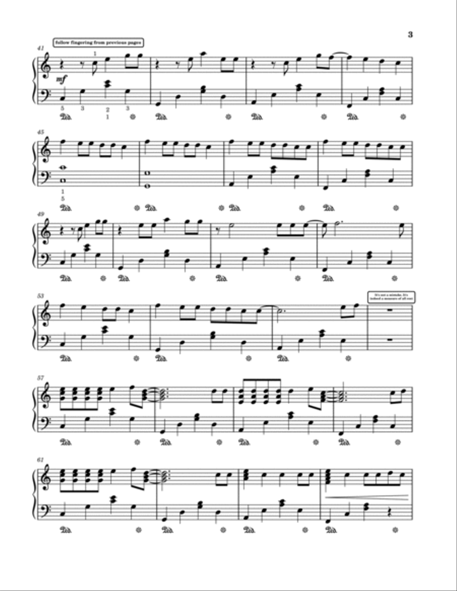 One Day Piano Solo scores gallery preview page 3