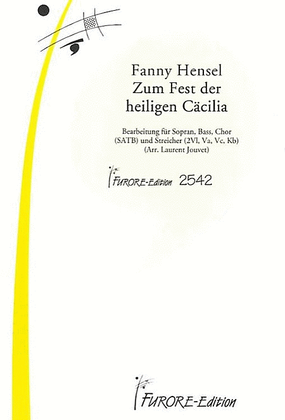 Book cover for Zum Fest der hlg. Caecilie arranged for soli, choir and strings