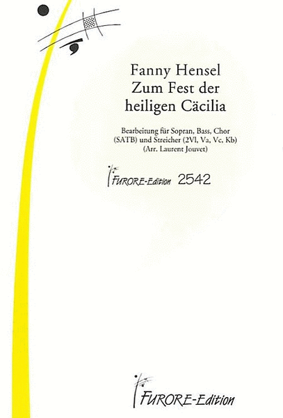 Zum Fest der hlg. Caecilie arranged for soli, choir and strings
