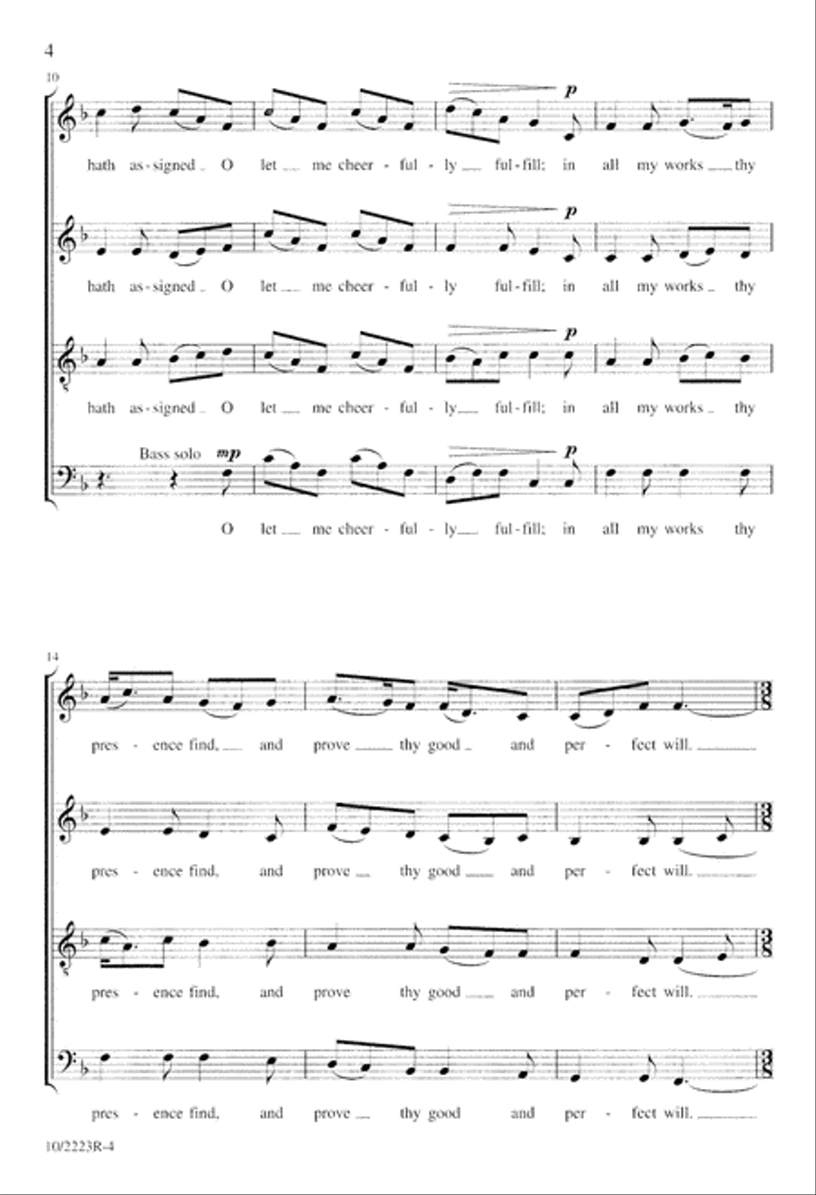 Forth in Thy Name, O Lord, I Go Divisi scores gallery preview page 4