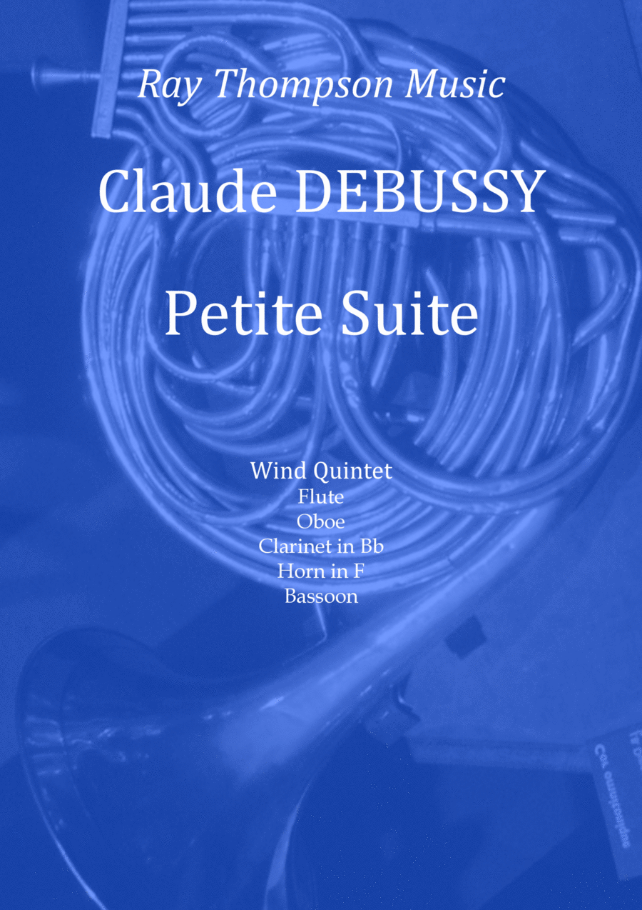 Debussy: Petite Suite (Complete - En bateau, Cortege, Minuet & Ballet) - wind quintet Woodwind Quintet scores gallery preview page 1