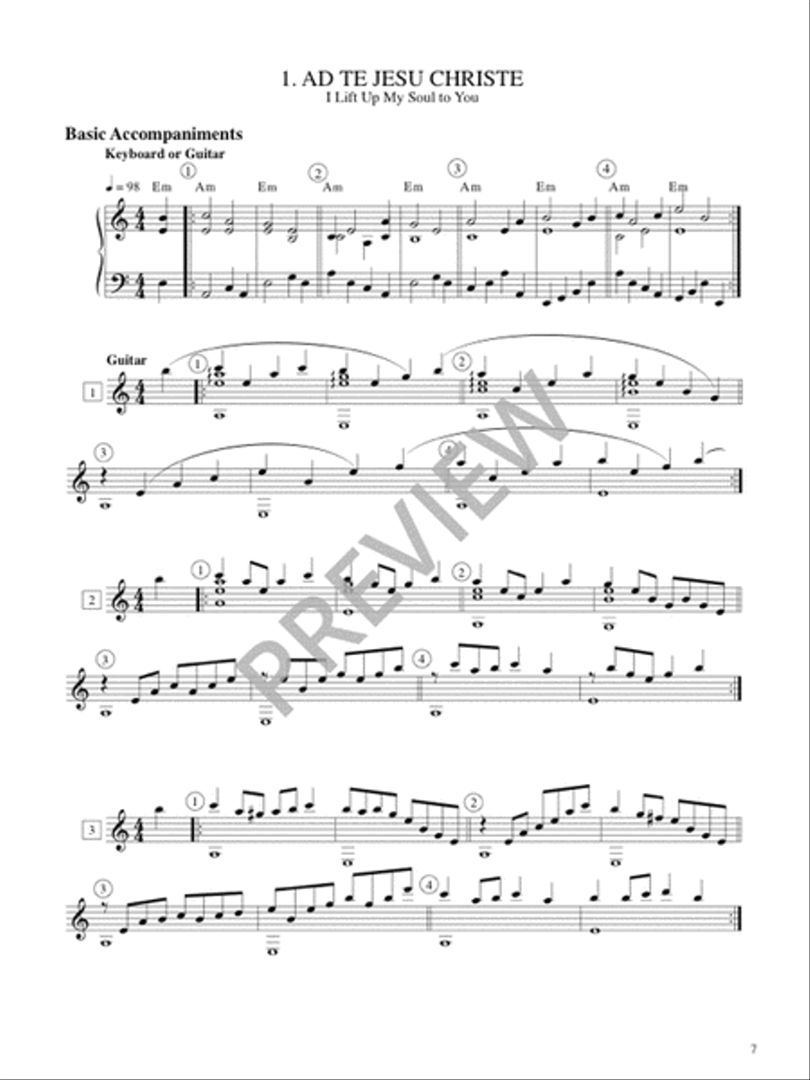 Christe Lux mundi - Instrument edition Guitar scores gallery preview page 9