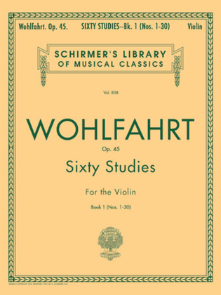 Book cover for 60 Studies, Op. 45 - Book 1 - Nos. 1-30