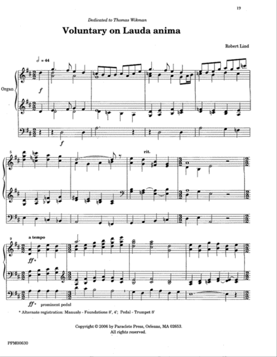 Four Hymn Voluntaries: Crucifer, Darwall's 148th, Gonfalon Royal, Lauda Anima Organ scores gallery preview page 23