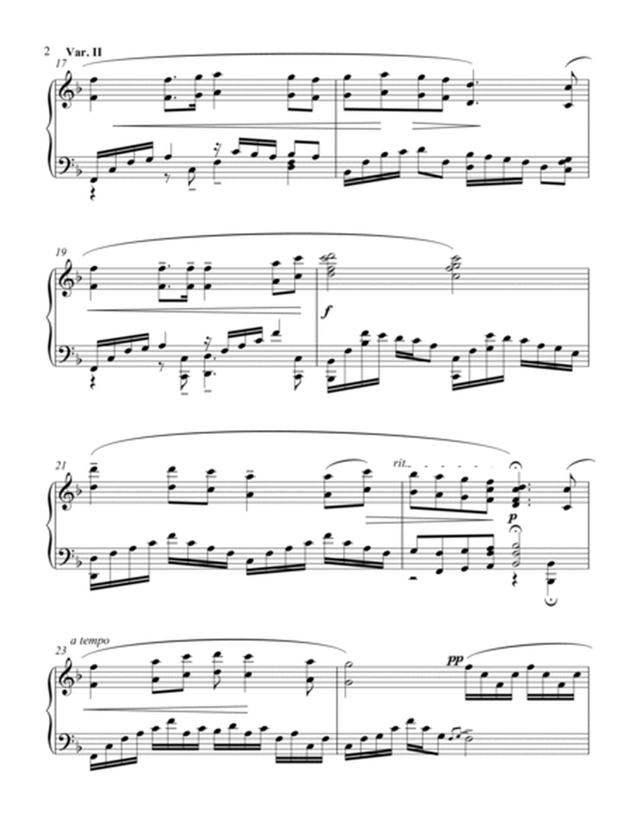 Variations on Loch Lomond for Piano Solo image number null