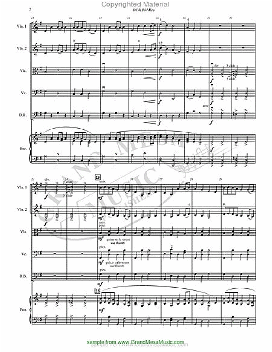 Irish Fiddles String Orchestra scores gallery preview page 3