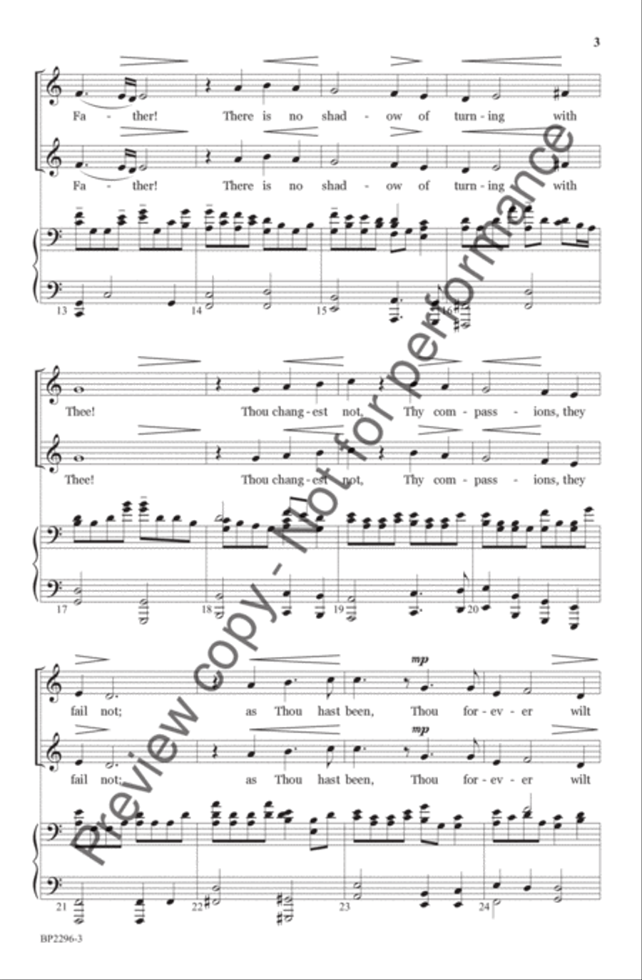 Great Is Thy Faithfulness - Forrest - SSAA SSAA scores gallery preview page 4
